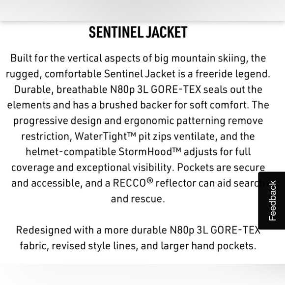 [BRAND NEW] Arc’teryx Women’s Sentinel Jacket - Picture 9 of 9